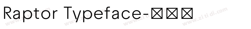 Raptor Typeface字体转换